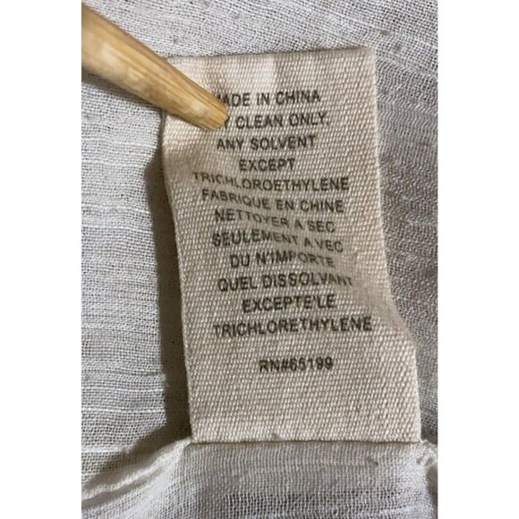 Elizabeth James Linen Blazer 6 Distressed Tie Dye Minimalist Grunge 100% Linen - Picture 12 of 12